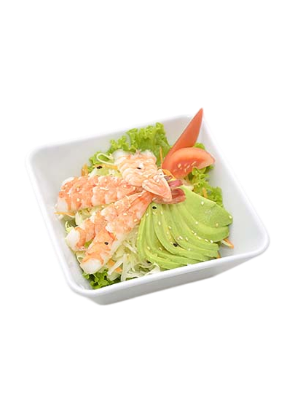 107. Salade aux crevettes