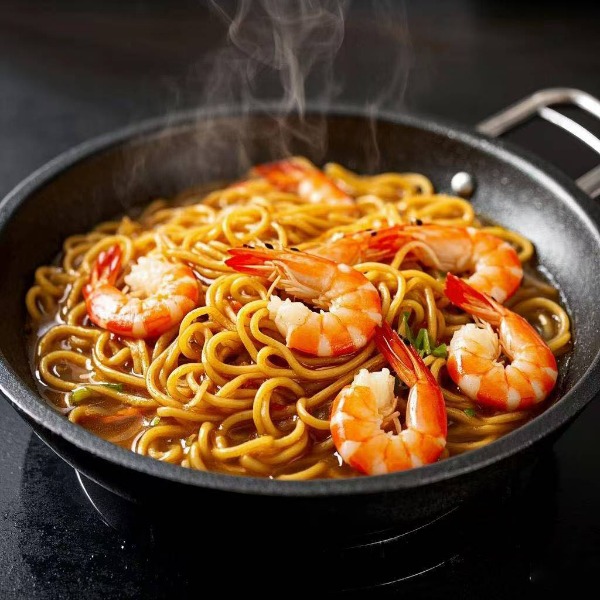 ch32. Wheat noodles with shrimp and vegetables