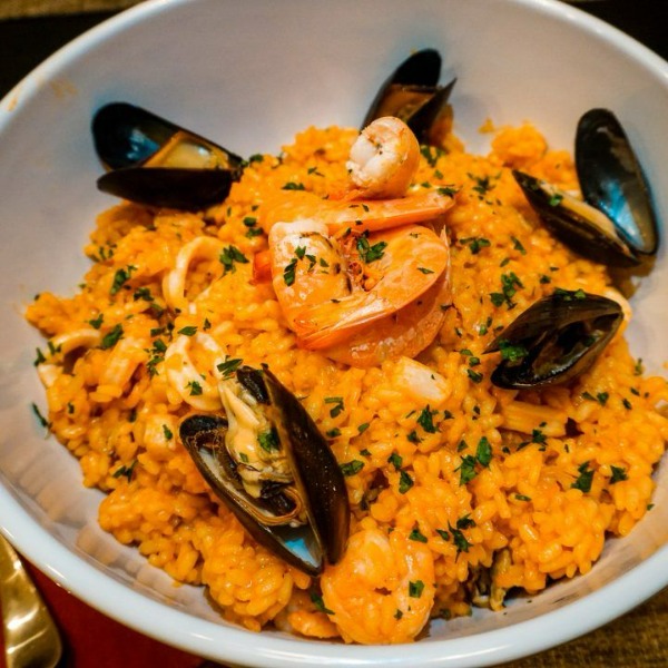 Ita18. Risotto with seafood