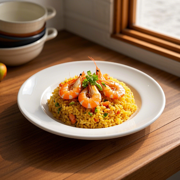 ch18. Fried rice with king prawns