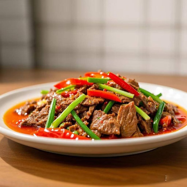 ch42. Spicy veal with onions and peppers