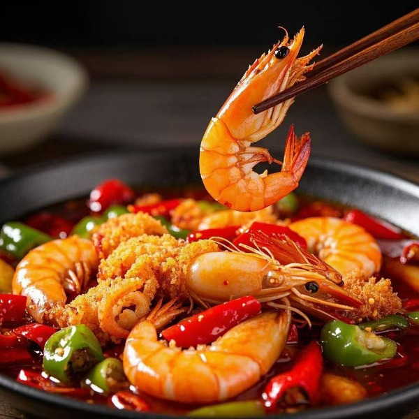 ch60. Spicy squid with prawns