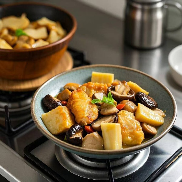 ch39. Chicken with mushrooms and bamboo