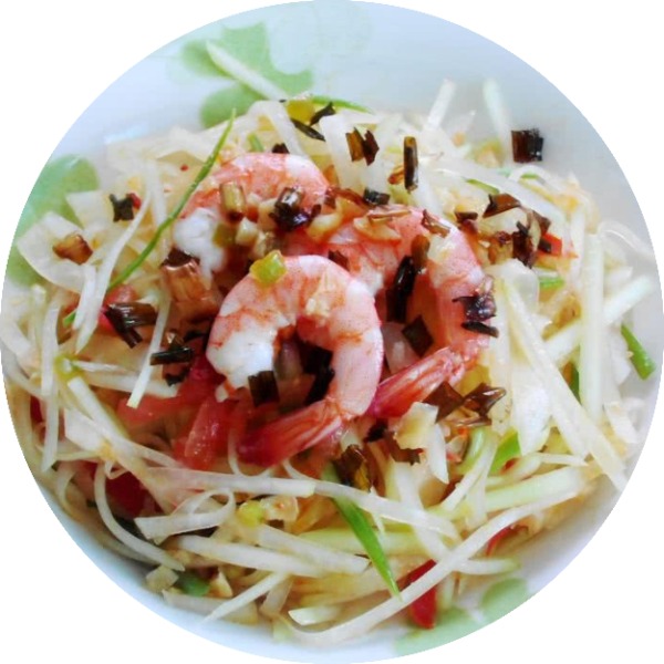 中式虾沙拉 Salade chinoise (crevettes)