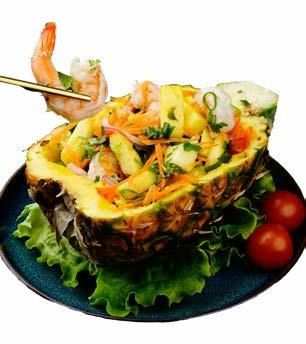 S10. Pineapple shrimp salad