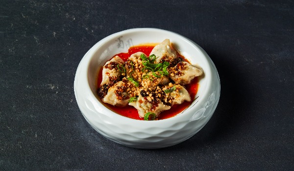 9. Pork dumplings in chili oil sauce 🌶