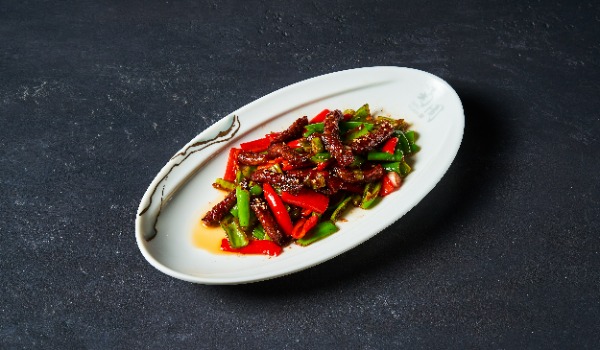 70. Duck tongue in sweet bean sauce