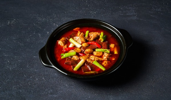 62. Tofu du sang de porc et tripes de porc 🌶🌶