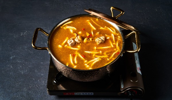 57. Chicken Hotpot Stew with chestnuts and mushroom