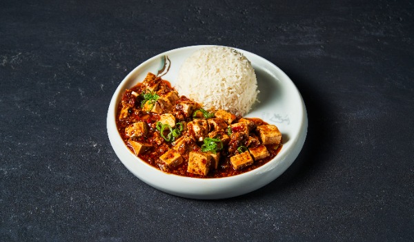 18. Simmered tofu with ground pork + rice 🌶🌶