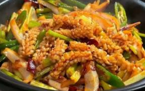 1023. Calamari in dry pot