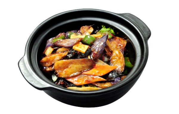 Yu-Shiang Eggplant in Casserole (Sautéed with Spicy Garlic Sauce) 鱼香茄子煲