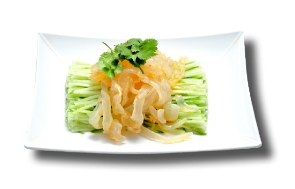 Chinese cabbage seasoned jellyfish 白菜拌蛰皮