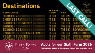 Last Call for 6th Form, starting September 2026