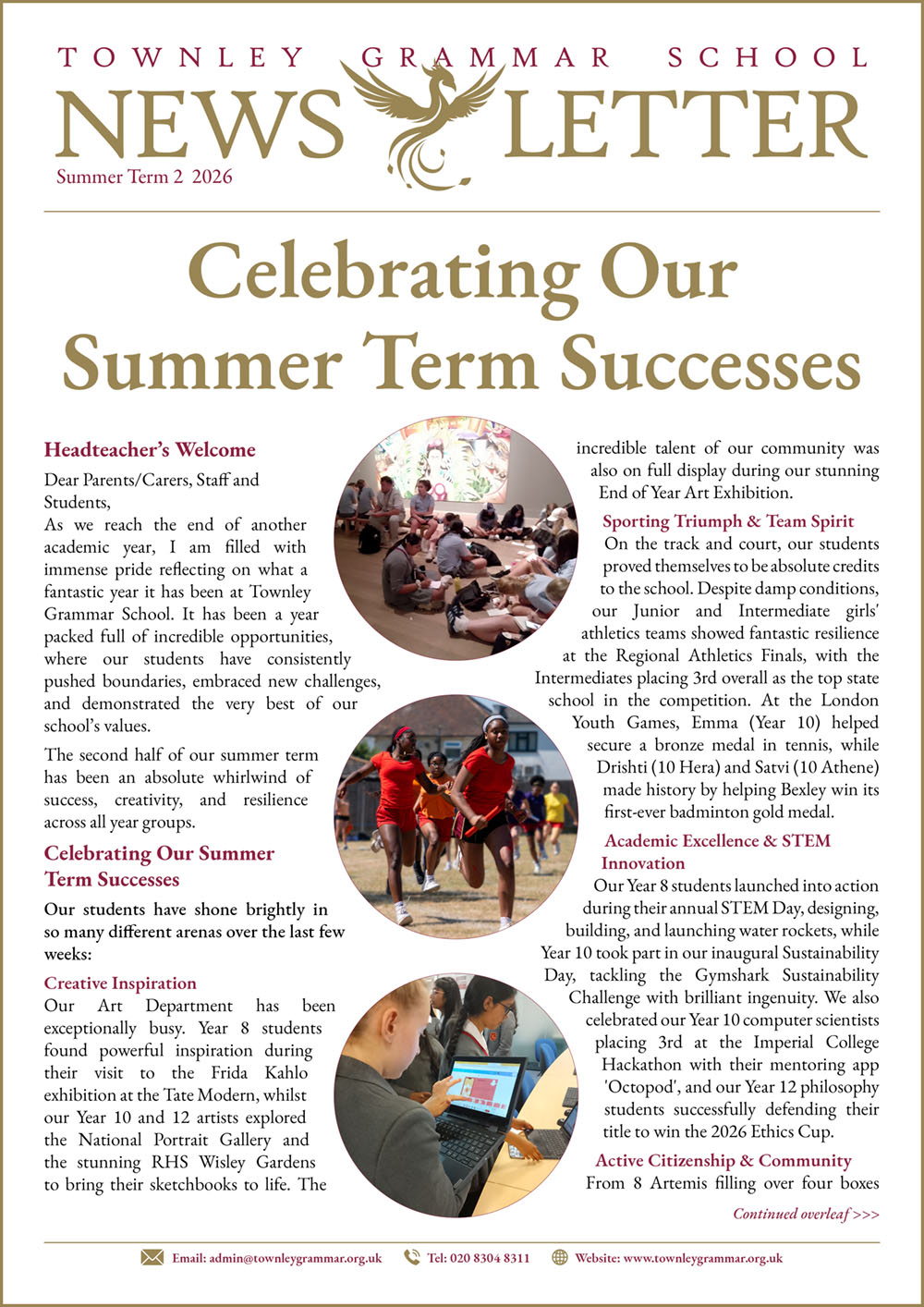 TGS Newsletter Summer Term 2