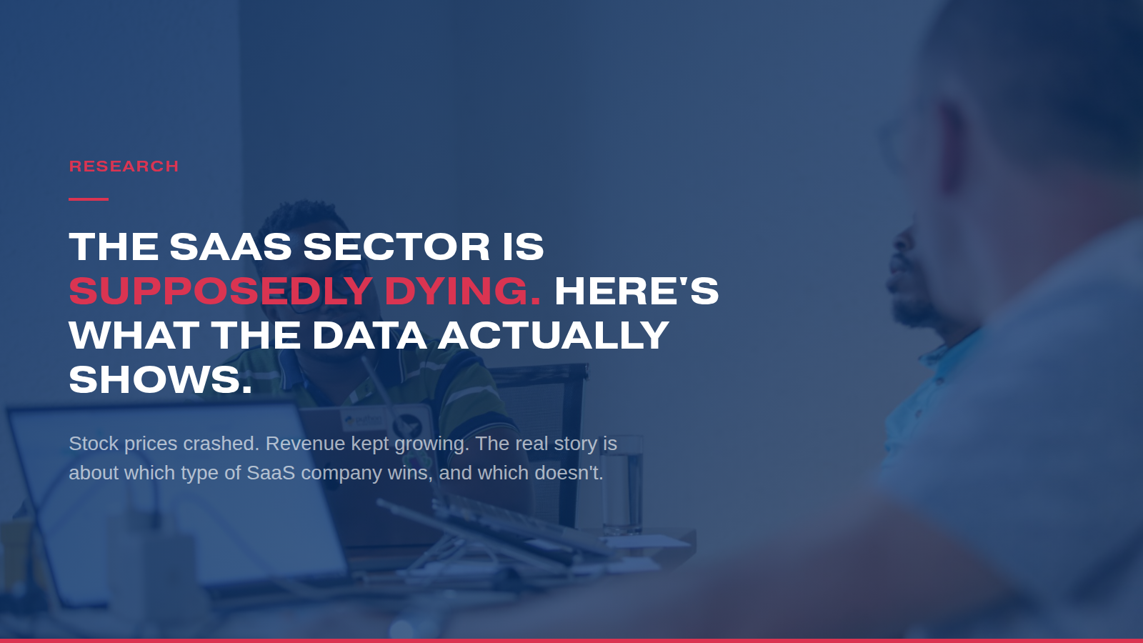 The SaaS sector is supposedly dying. Here's what the data actually shows.