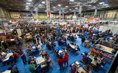A15 Home Page Hall 1 NEC Crowds wide UK Games Expo 2019.jpg