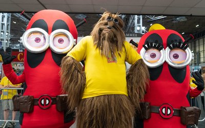 A2 Home Page Cosplay Minions Chewbacca Wookie UK Games Expo 2019.jpg