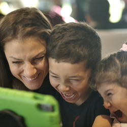 Talia and family at Alexander Devine hospice 2 LR