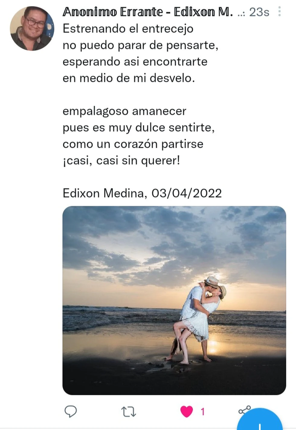 Poesía del 3 de Abril de 2022