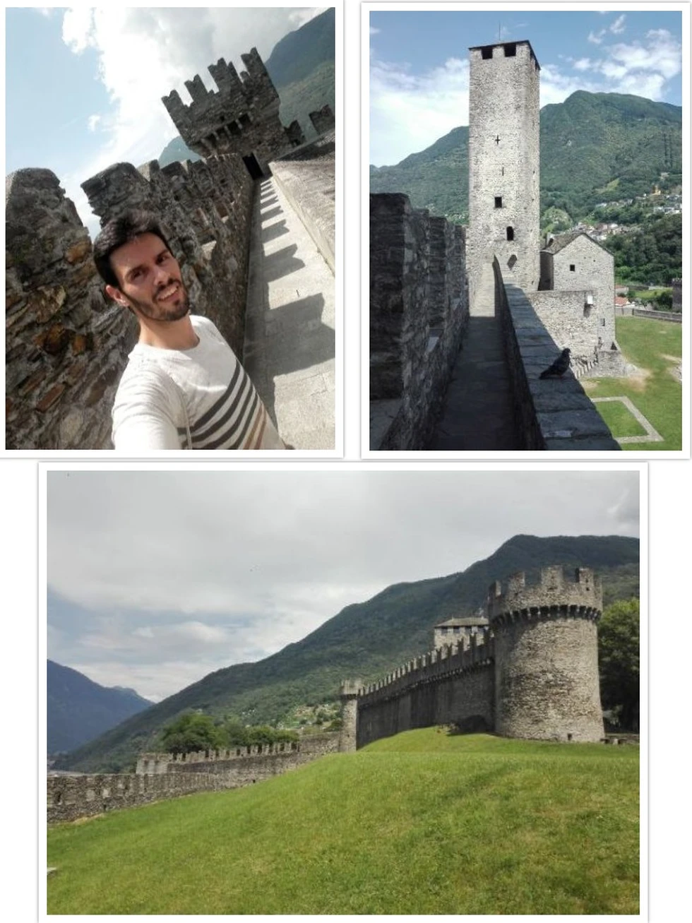 Tres castillos y una bella localidad