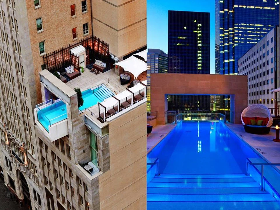 Una piscina de hotel verdaderamente curiosa...