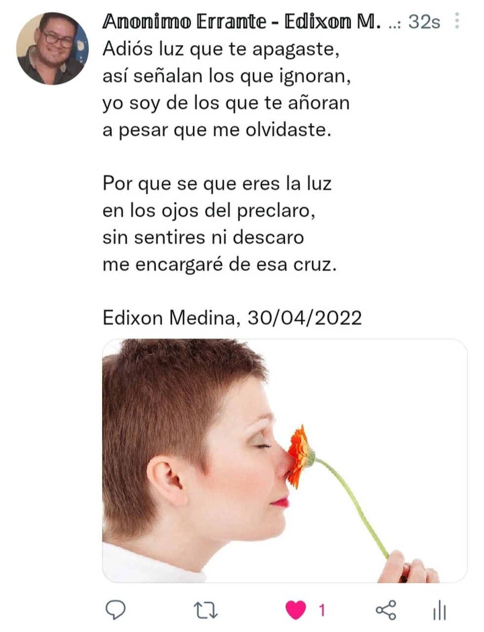 Poesía del 30 de abril de 2022