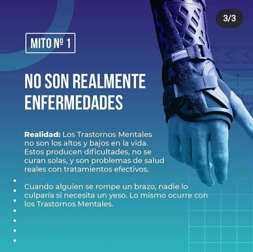 Mitos sobre los trastornos mentales. Mito # 1