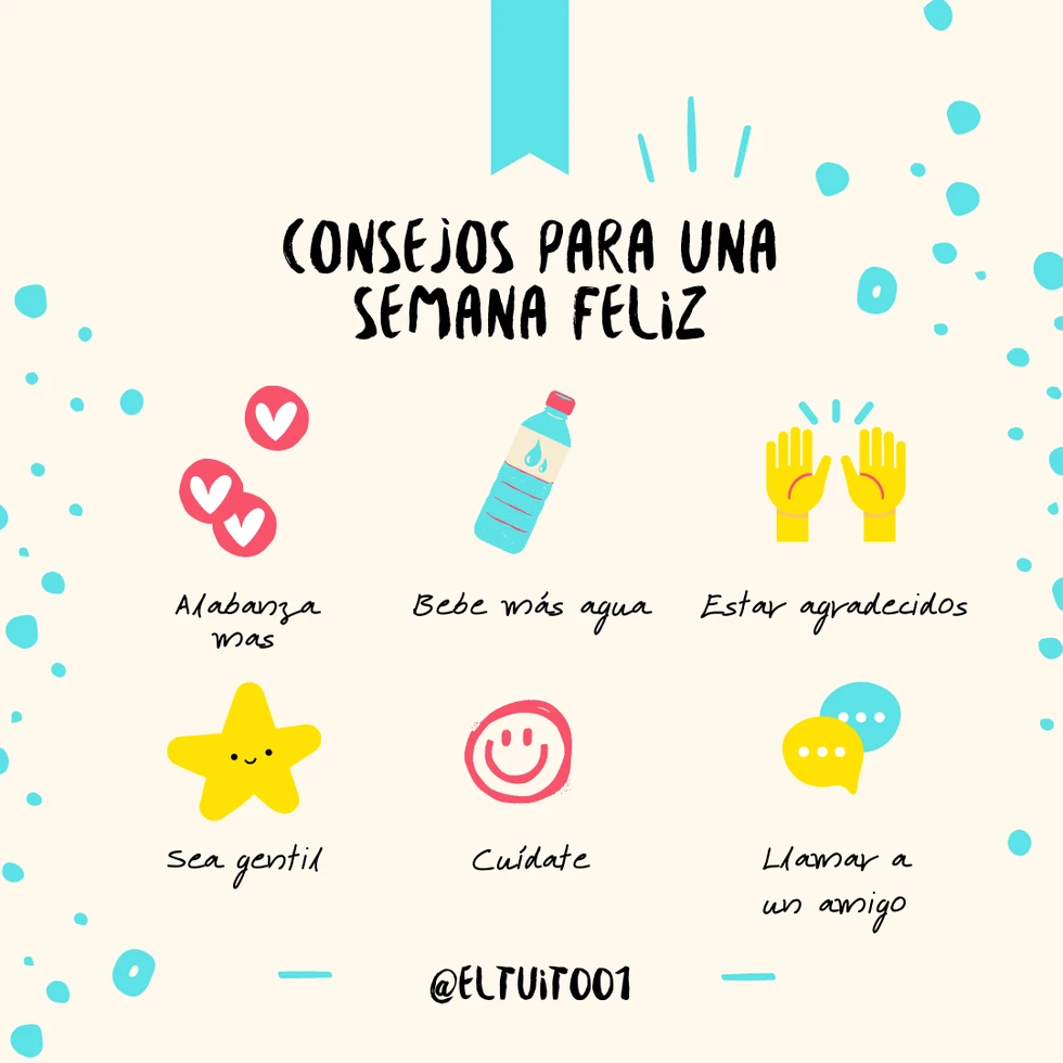 Tips para iniciar tu semana con buena suerte !!