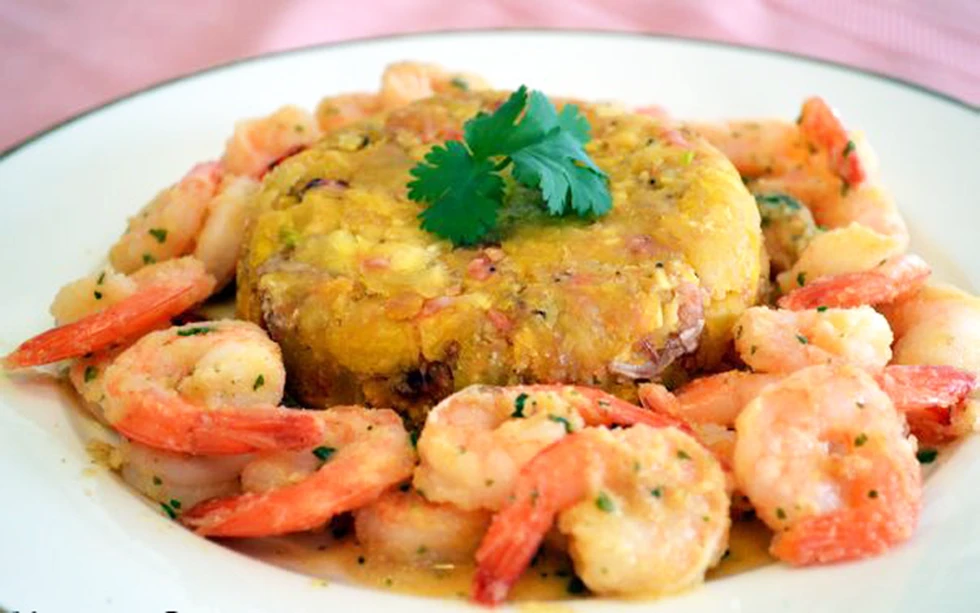 Mofongo de plátano, una delicia puertoriqueña...