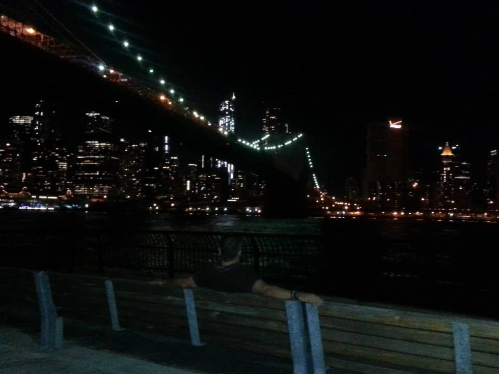 Contemplando la "ciudad que nunca duerme"...