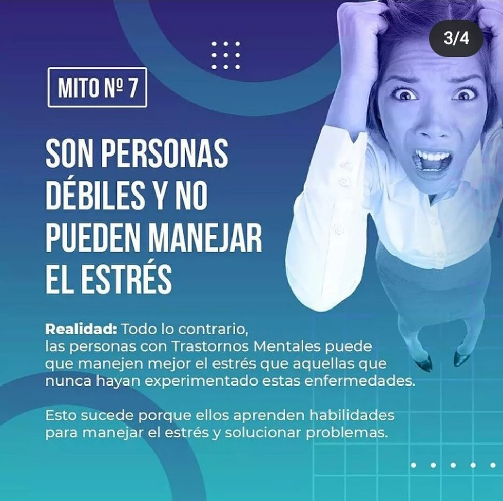 Mitos sobre los trastornos mentales. Mito # 7