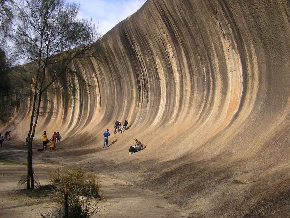 Una impresionante "ola" de piedra...