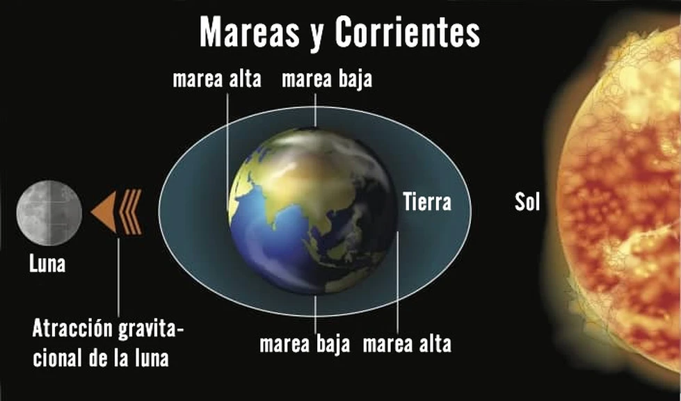 ¿Cómo influye la Luna en las mareas?
