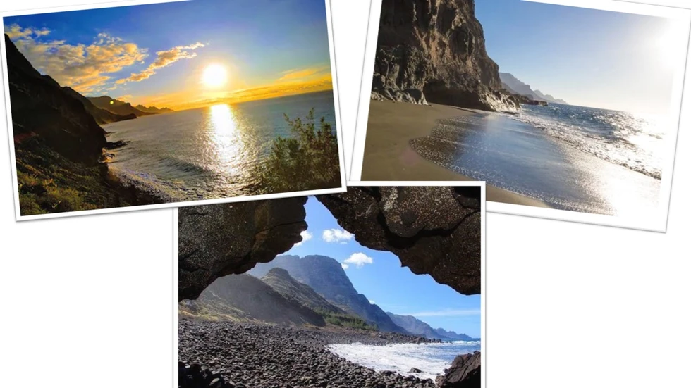 Una puesta de sol espectacular en una playa con encanto...