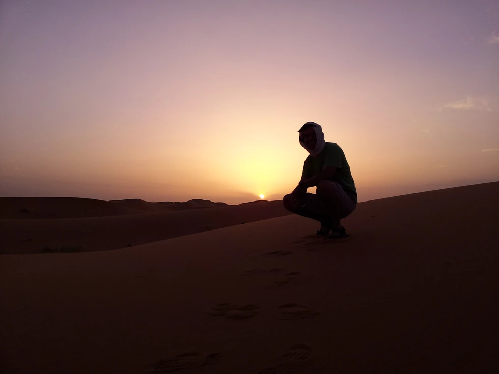 Atardecer en el Desierto del Sáhara