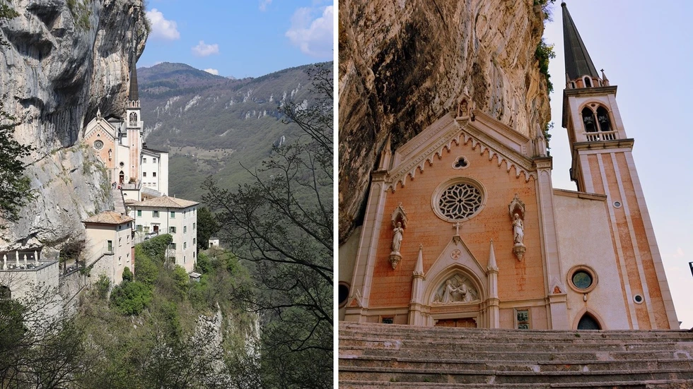Madonna della Corona, el santuario suspendido en la montaña