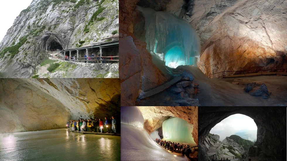 Las Cuevas de hielo con acceso al público más grandes del mundo...