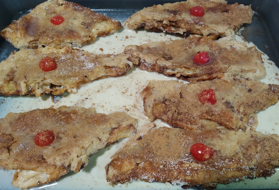 Unas torrijas deliciosas hechas con croissants que deberían probar...