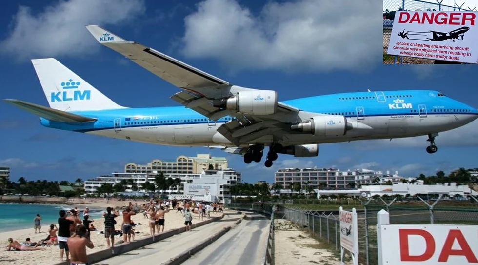 Aeropuerto Princess Juliana, una curiosidad en sí misma...