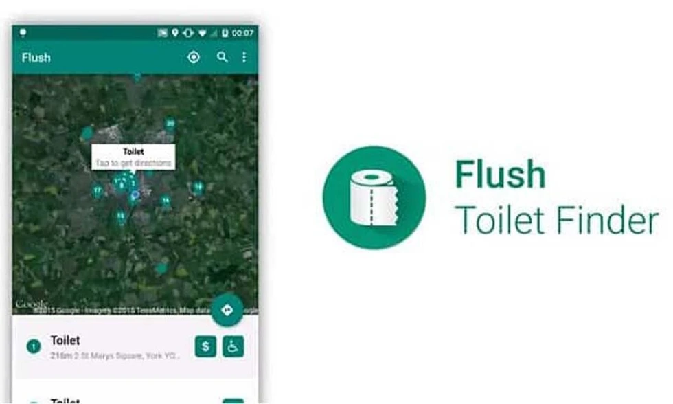 Encuentra baños públicos cercanos en todo el mundo con esta aplicación