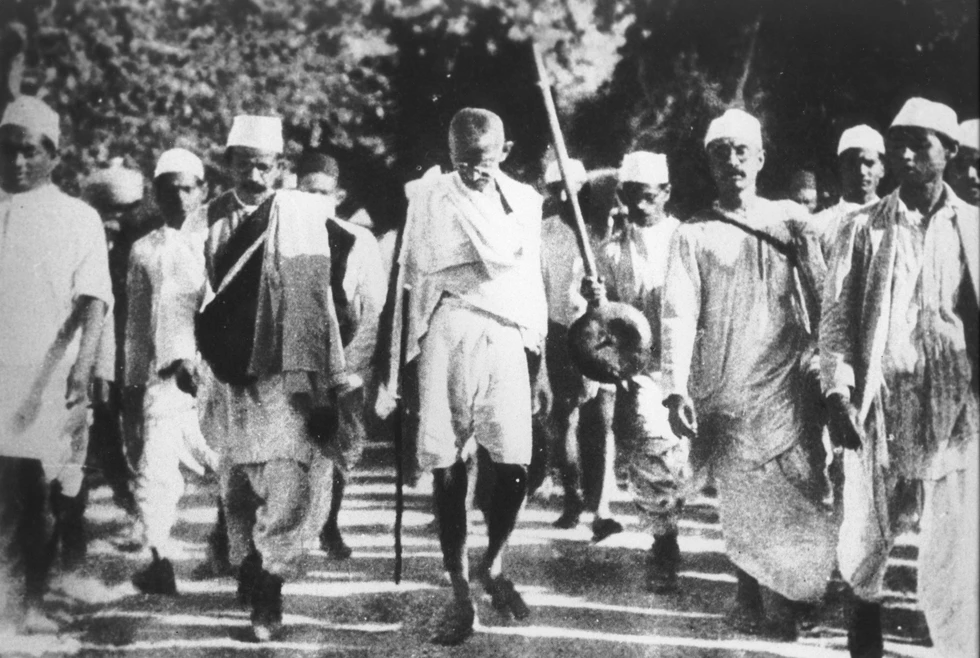 La histórica marcha de la sal de Mahatma Gandhi