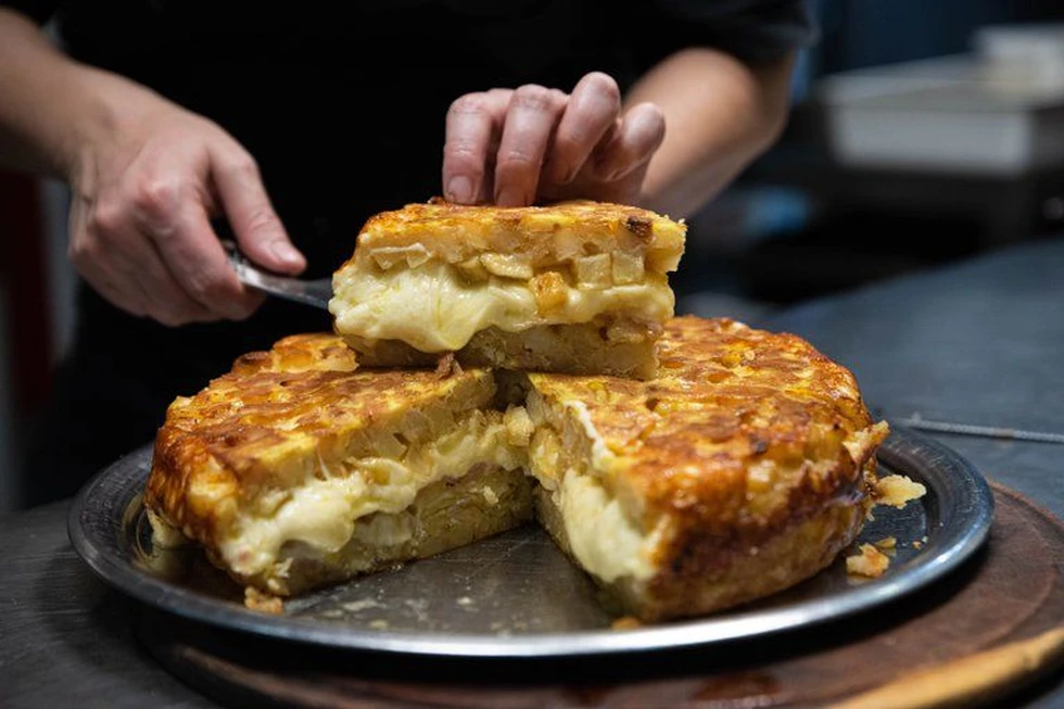 Una de las mejores tortillas que he probado