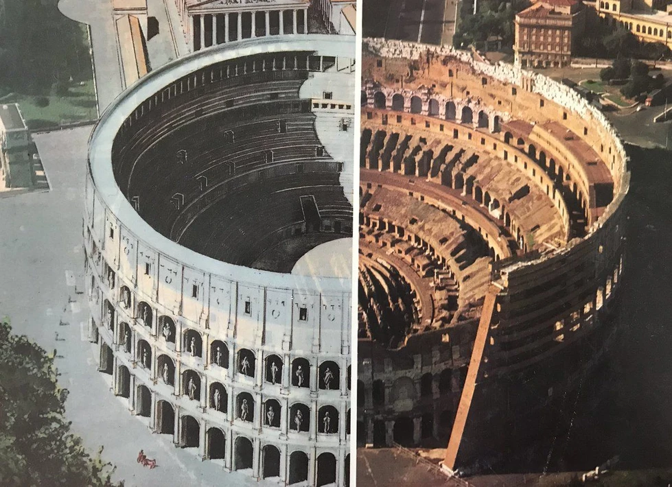 ¿Cómo se construyó el Coliseo romano?
