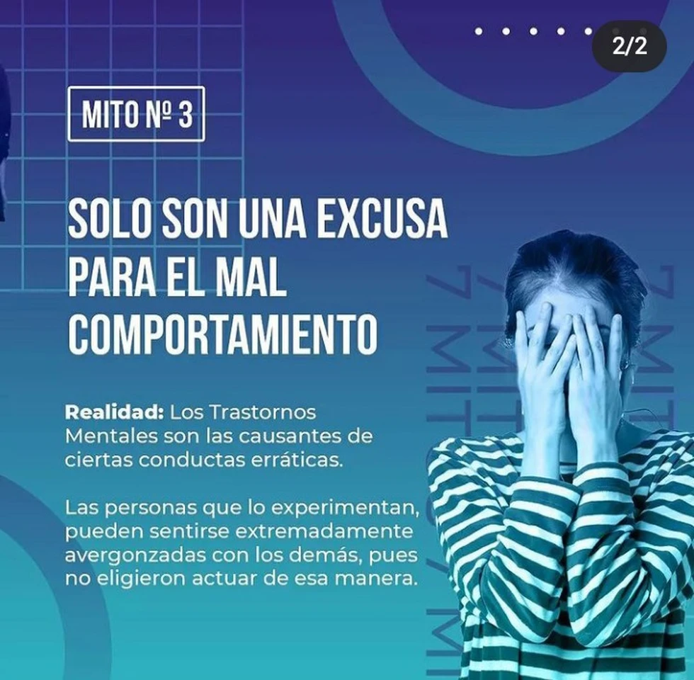 Mitos sobre los trastornos mentales. Mito # 3