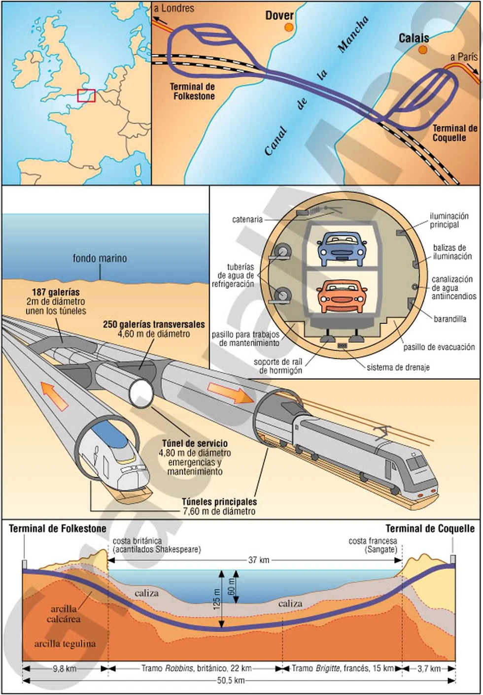 ¿Sabes qué es el Eurotúnel? ¿Has viajado en él?
