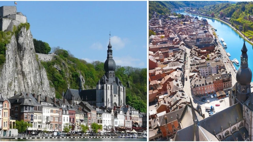 El bonito pueblo belga de Dinant...