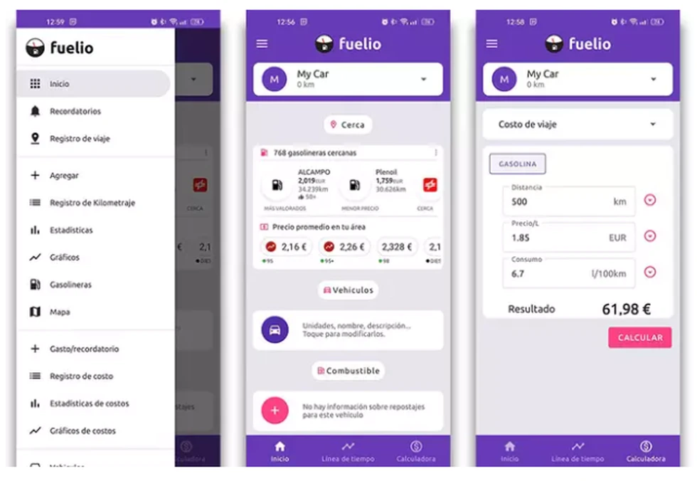 La mejor aplicación para controlar el consumo de combustible y gastos del vehículo