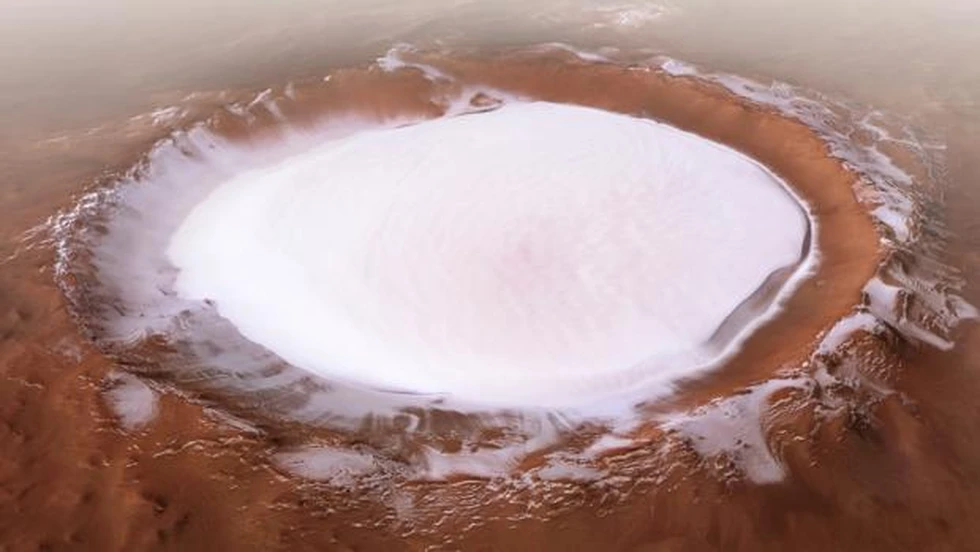 Korolev, un cráter de hielo perpetuo en Marte