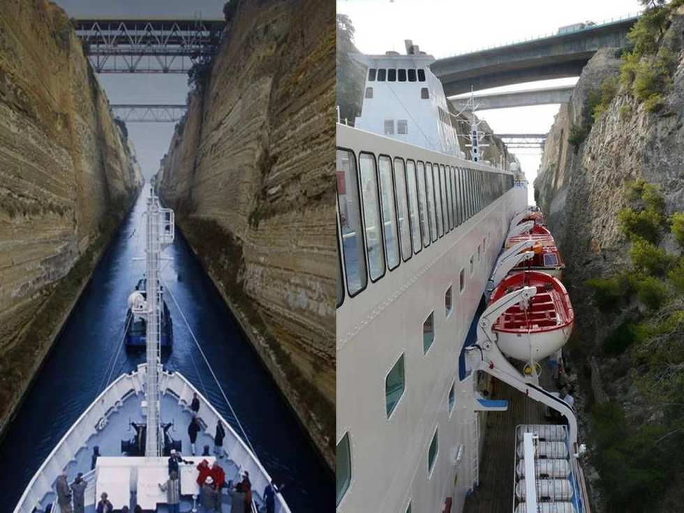 El canal navegable más estrecho del mundo...